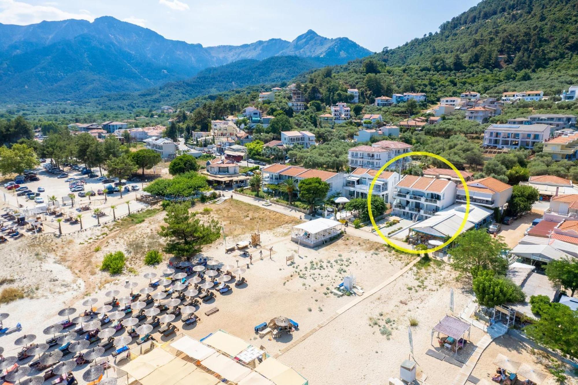 Artemis Beach Apartments Chrysi Ammoudia Exterior foto