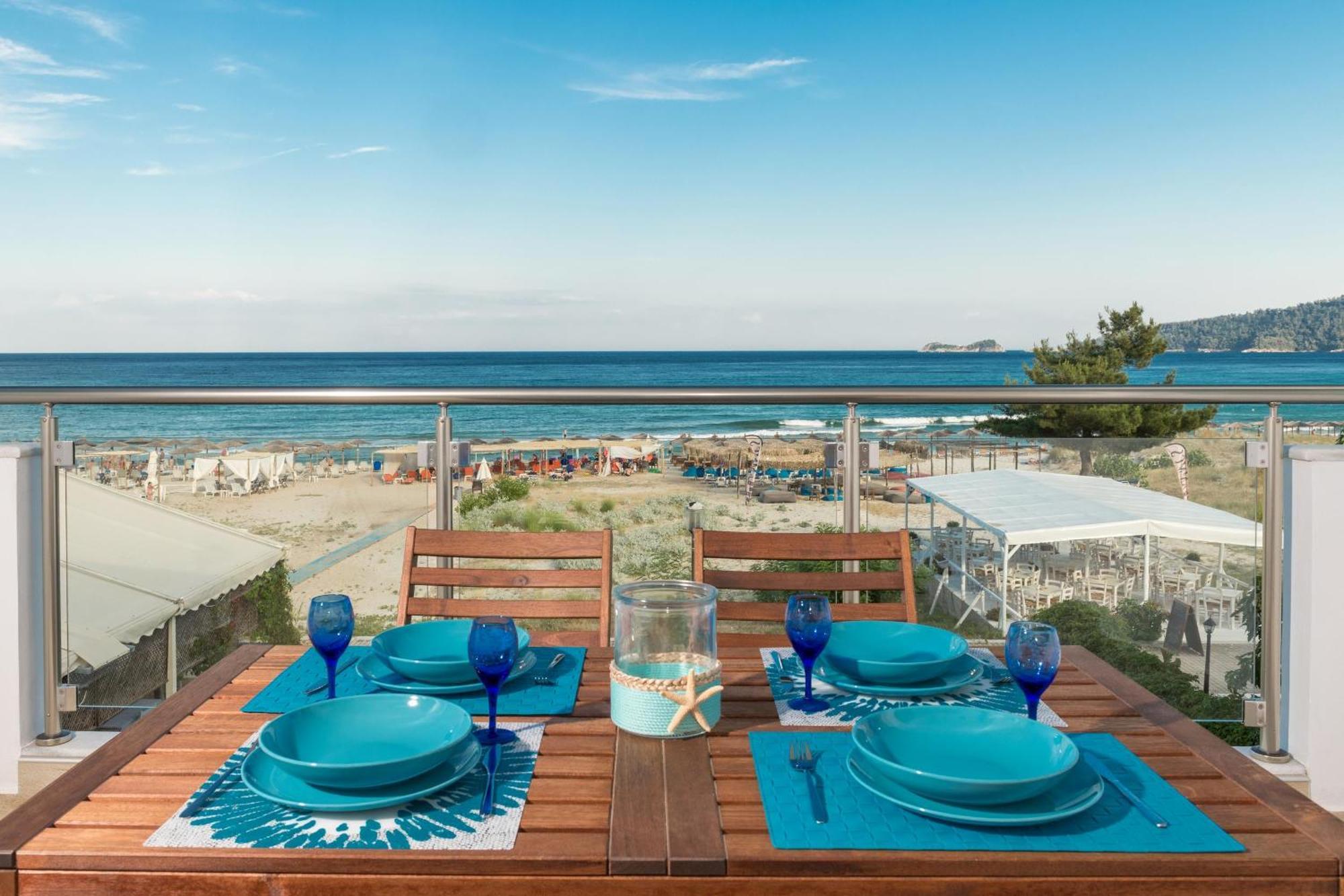 Artemis Beach Apartments Chrysi Ammoudia Exterior foto